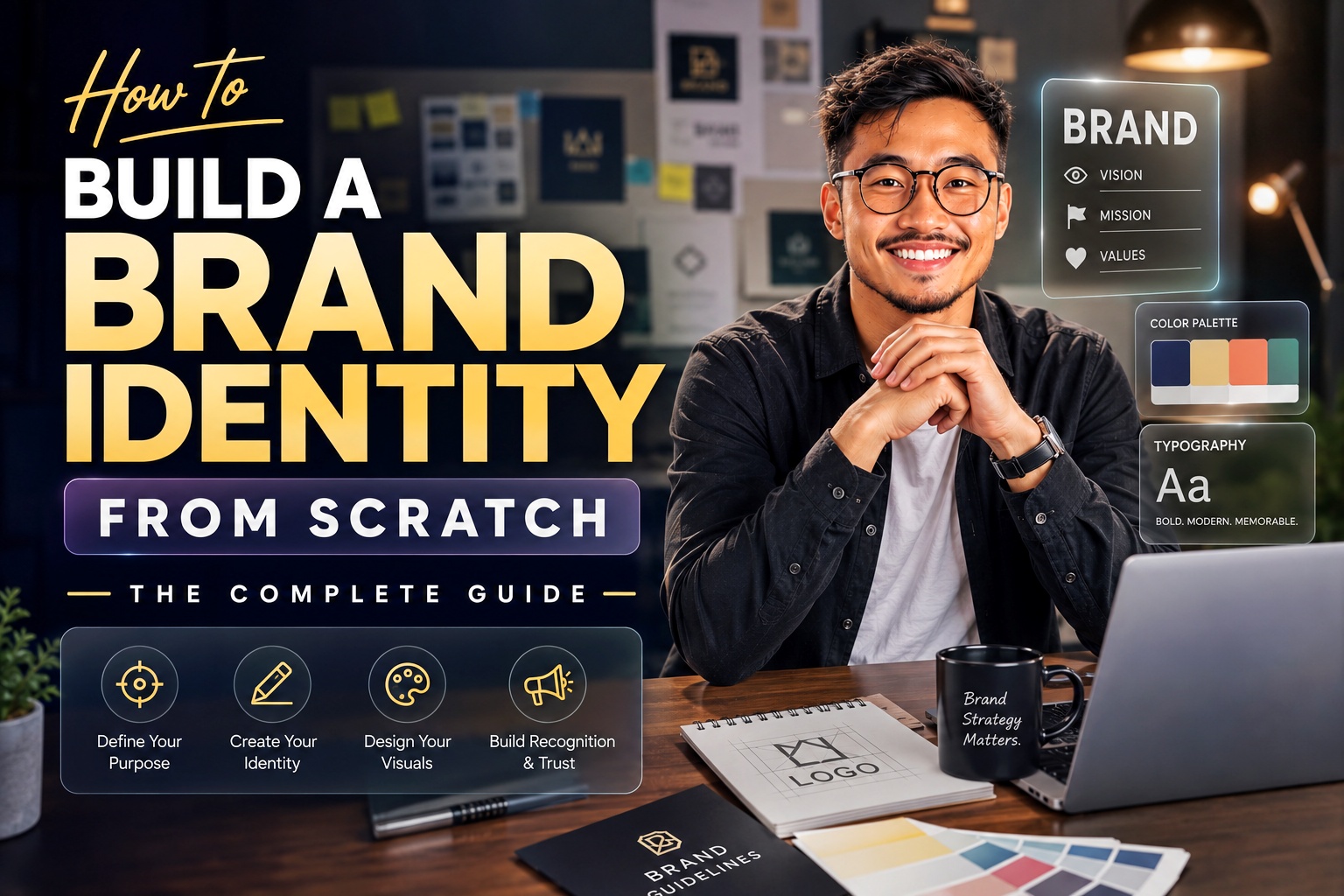 How to Build a Brand Identity From Scratch — The Complete Guide