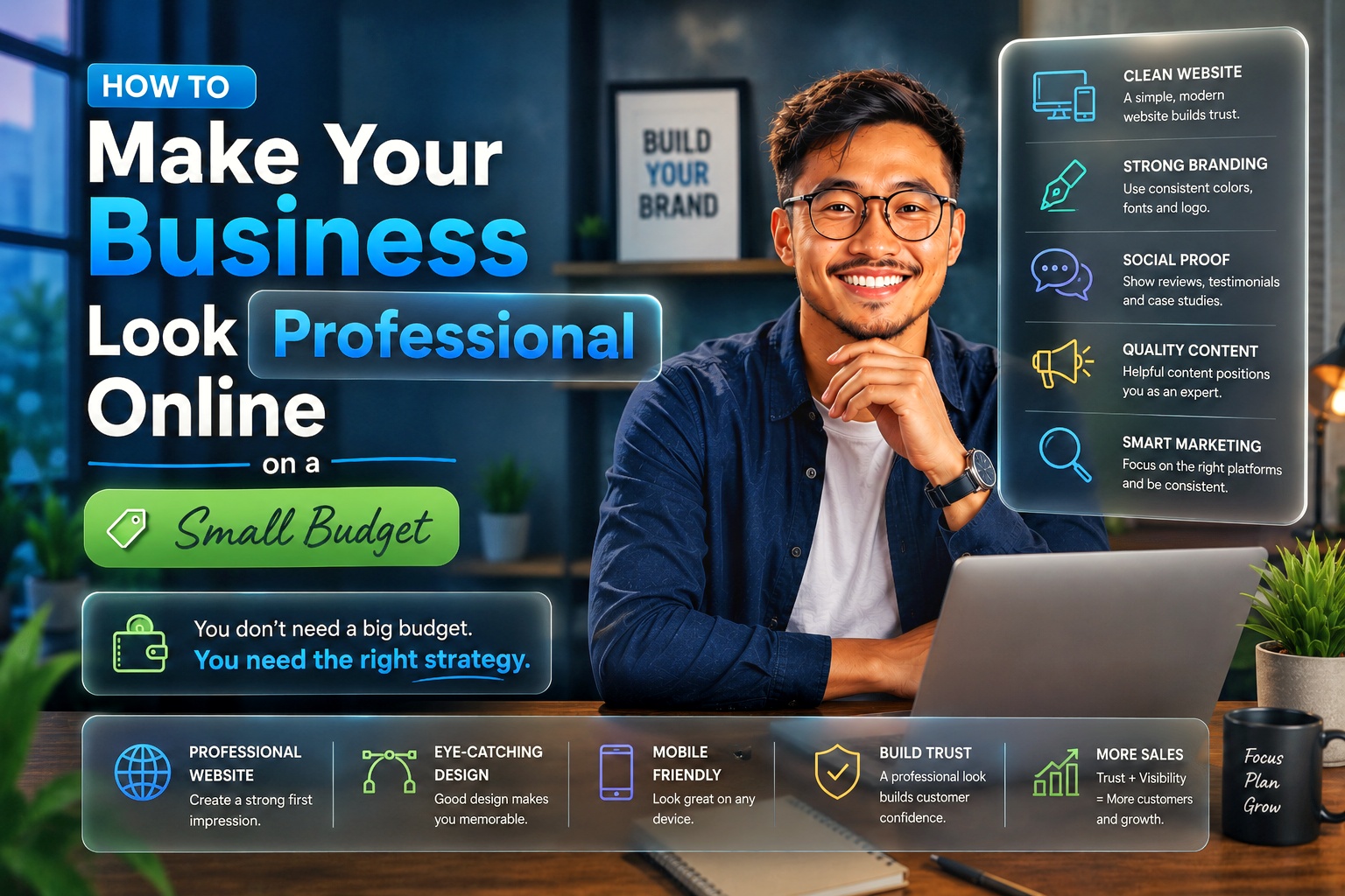 How to Make Your Business Look Professional Online on a Small Budget